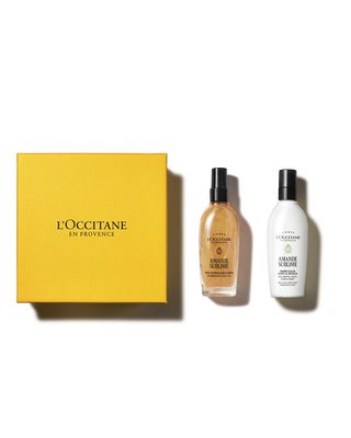 Presente &Oacute;leo Corporal Iluminador e Mist Perfumado Amande Sublime